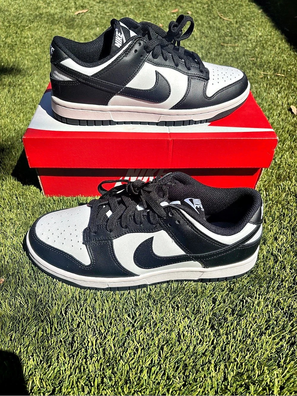 Nike Dunk Low Sneakers Black & White Like New